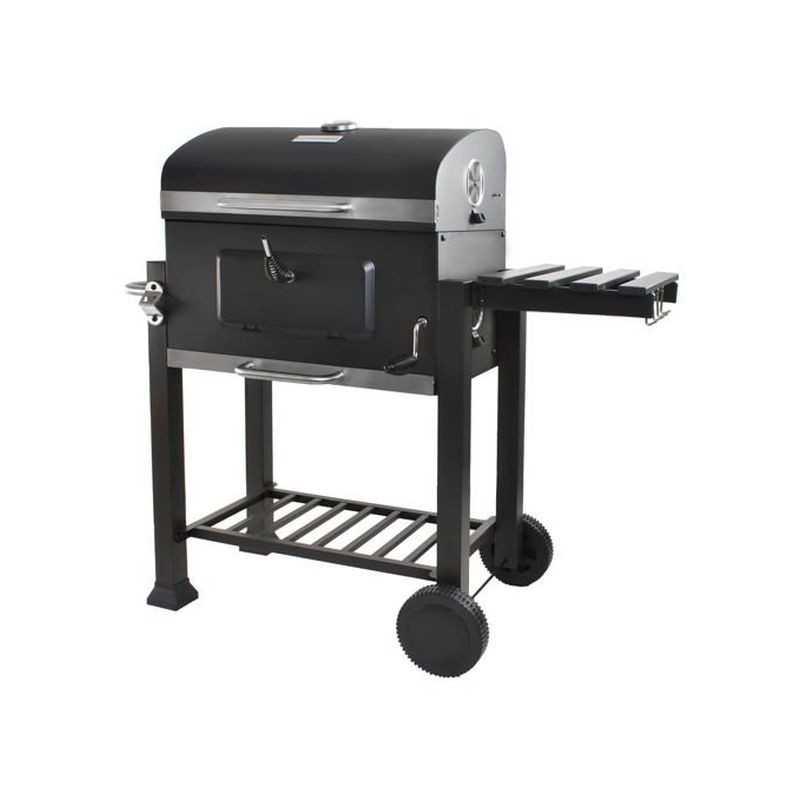 Gratar carbune BBQ Grill cu capac, 2 rafturi, termometru, suflanta, roti deplasare, RESIGILAT - imagine 19